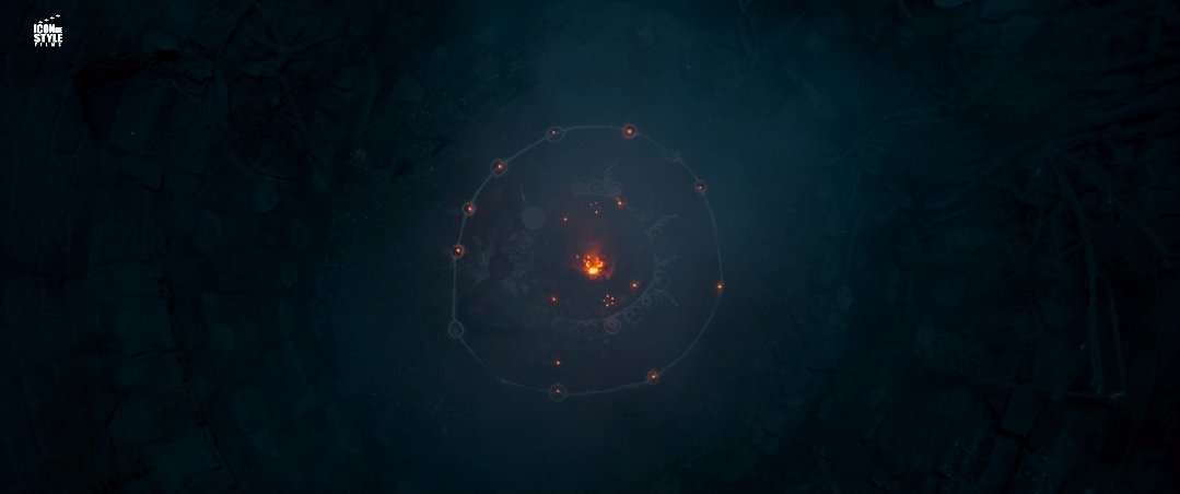 Ritual circle with fire — Ghabadkund